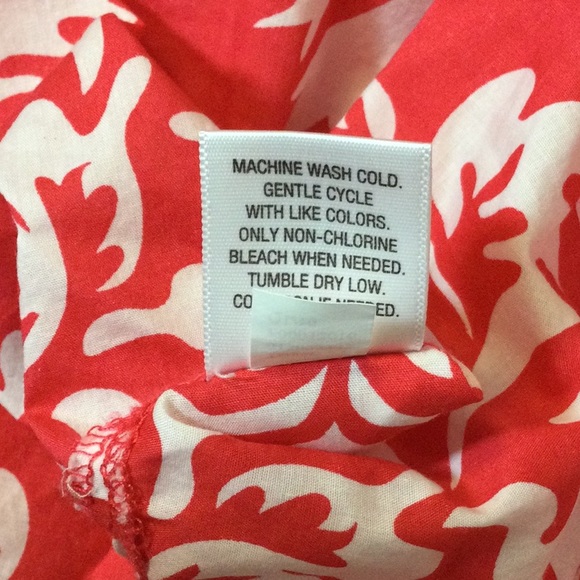 XS Merona coral pink damask print swimsuit cover up - Picture 16 of 16